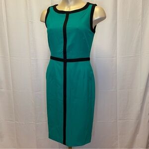 Calvin Klein Dress - Green w/ black detail.
